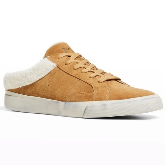 Marc Fisher Miranda Slip On Suede Sherpa Sneaker - Picture 1 of 9